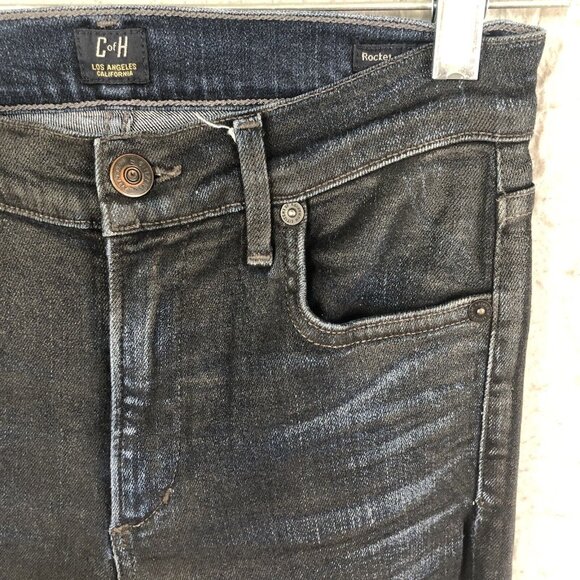Citizens of Humanity Jeans Womens 28 Indigo Wax Coated Rocket High Rise Skinny - Picture 10 of 16